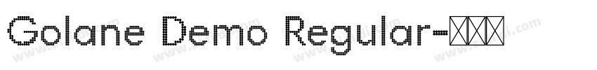 Golane Demo Regular字体转换
